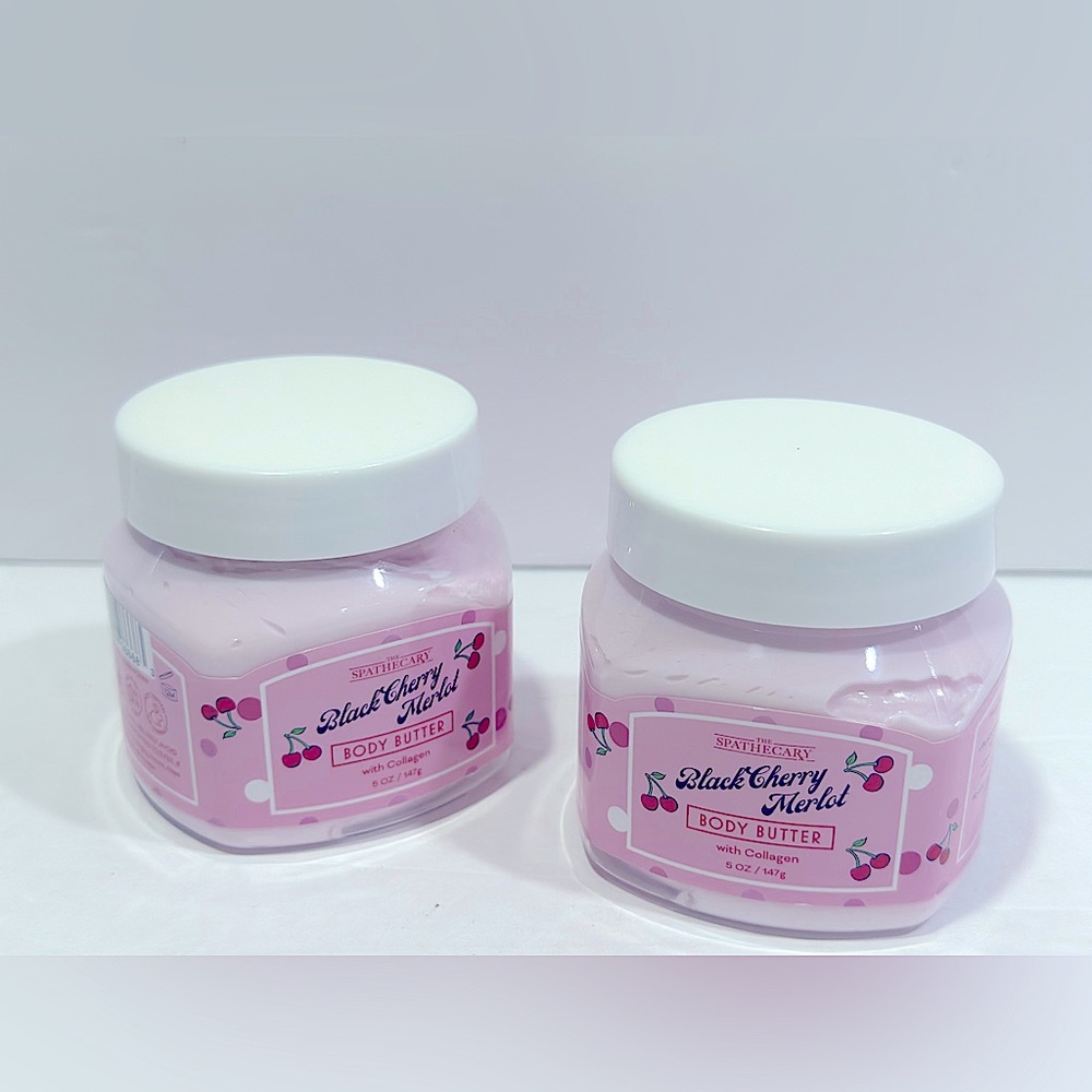 The Spathecary Black Cherry Merlot Body Butter with Collagen - 5oz.